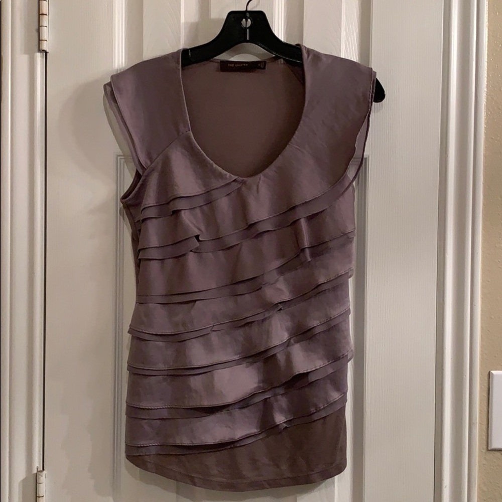 The Limited Sleeveless Ruffled Blouse